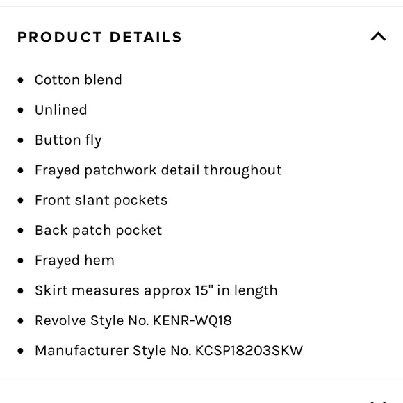 Kendall + Kylie Small Denim Patchwork Skirt, NWT - Picture 6 of 6